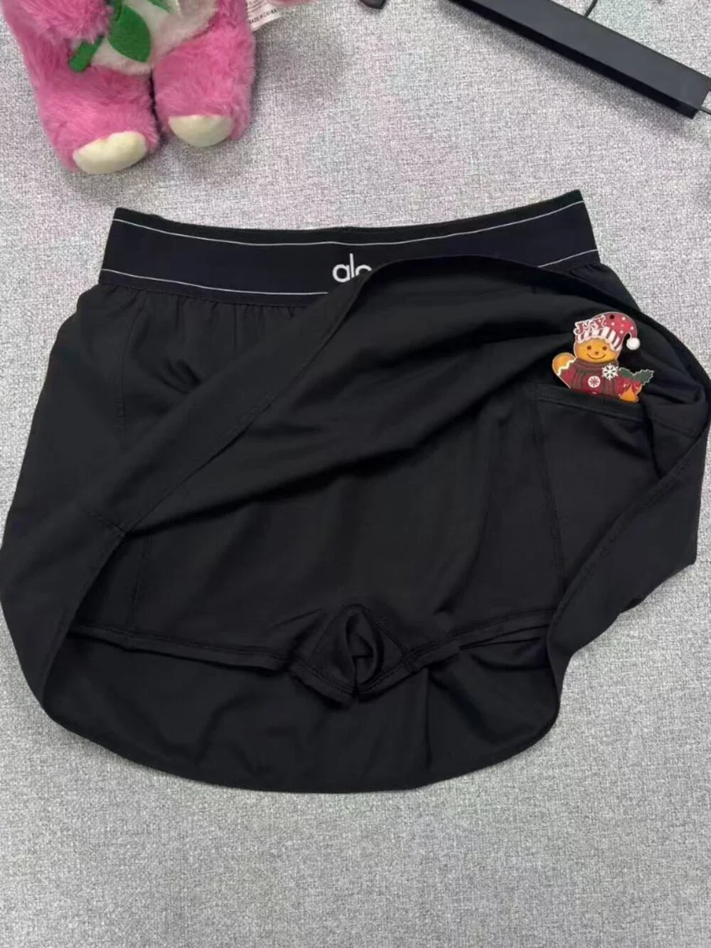 Versatile Women’s👩‍🦱ALO Tennis Skirt Black-Preppy Tenniscore Athletic💐NWT
